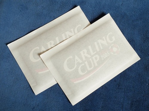 Lextra 2005 Carling Cup Final Player Issue Arm Patch Set Chelsea V Liverpool - Picture 2 of 7