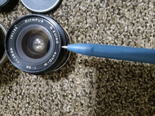Olympus G.ZUIKO AUTO-W 28mm F3.5 Lens & Auto T-f=135mm E ZUIKO Lens.Parts Only - Picture 4 of 15