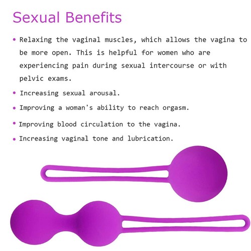 3 PCS Kegel Love Balls Ben Wa Exercise Massager Floor Sex Toys - Picture 8 of 11