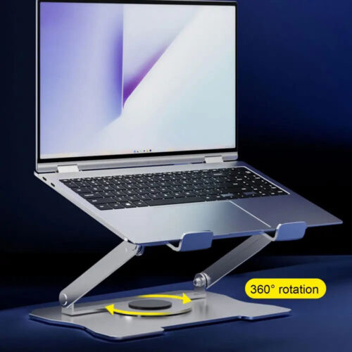 Portable Metal Desktop Swivel Tablet Stand Holder Laptop Riser for iPad/Pro/Air - Picture 5 of 21