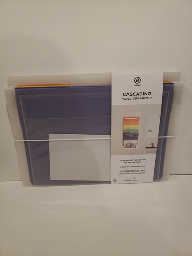 U Marke Kaskadierende Datei Wand Organizer mit 6 abnehmbaren Ordnern - Bild 4 von 9