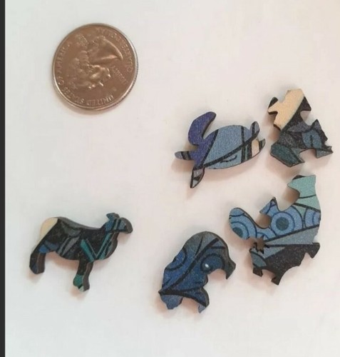 AAGOOD Fox Wooden Puzzle Jigsaw Unique Animal Shaped 200 pieces in gift box - Picture 8 of 12