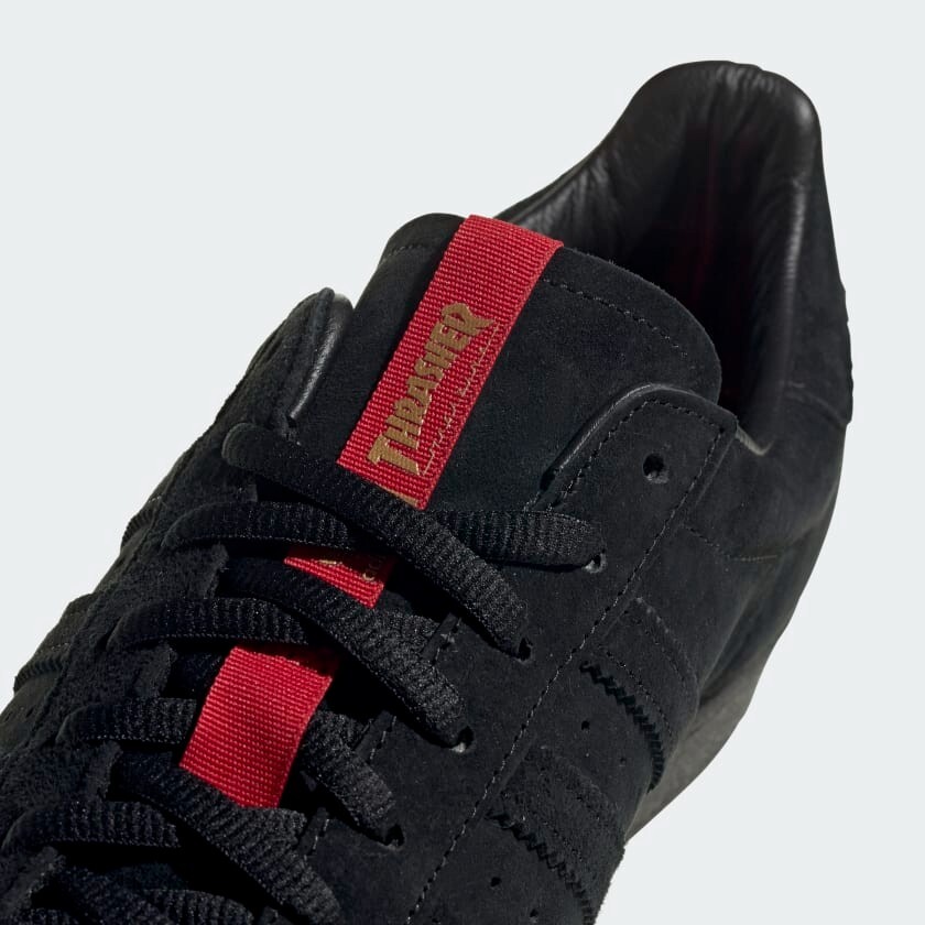 adidas Superstar ADV x Thrasher Sneakers Black Scarlet 2020 FY9025