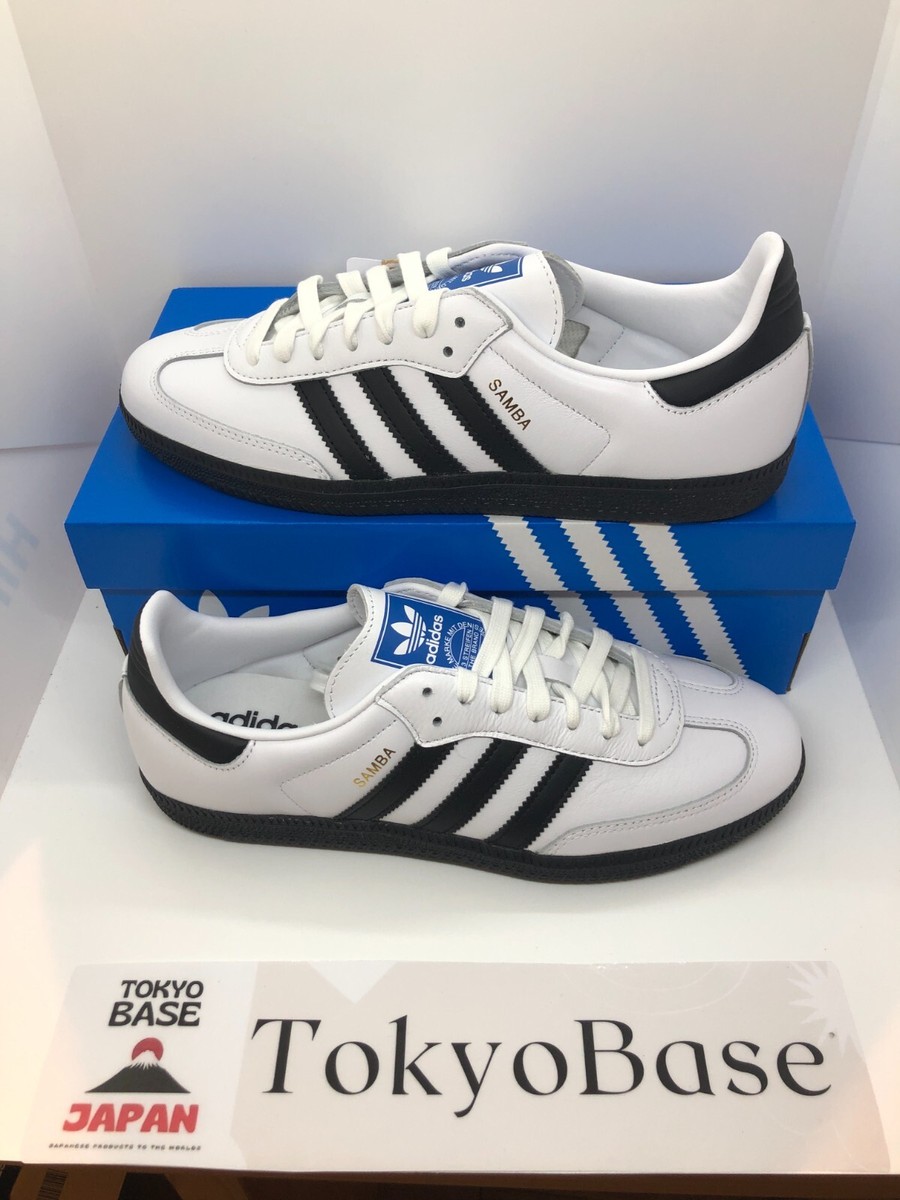 adidas Samba OG 245サイズ ホワイト/ブラック Adidas Samba OG EI I Cloud White Core Black Low Top Shoes