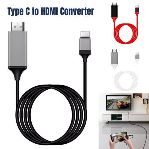 Type-C to HDMI Converter 4K HD Cable USB-C Thunderbolt 3 Adapter for TV, Phone, - Picture 3 of 12