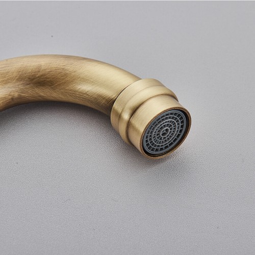 Waschtischarmatur 360° Mischbatterie Wasserhahn Bade Waschbecken Messing Antik - Bild 63 von 65