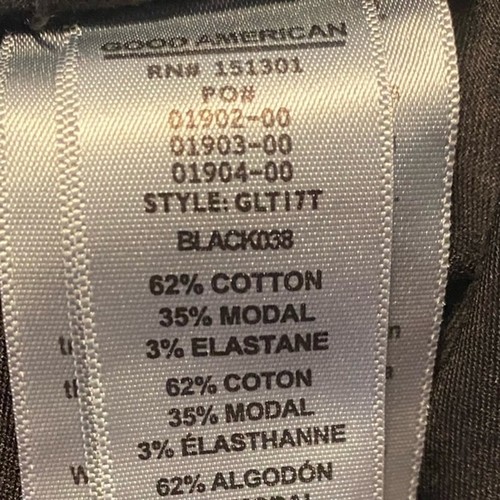 Good American Women's Black Good Legs Velvet Pants Size 24 - Picture 2 of 13