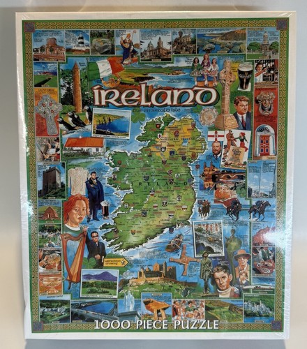 White Mountain Puzzles Ireland The Emerald Isle 1000 Piece Puzzle 2005 SEALED