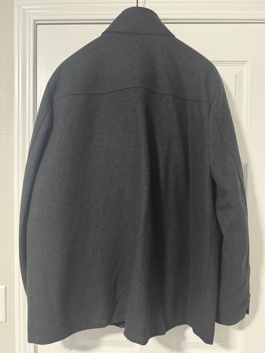 GUESS Men’s Quilted Puffer Bib Coat Charcoal/Black Size XXL  - Picture 2 of 8