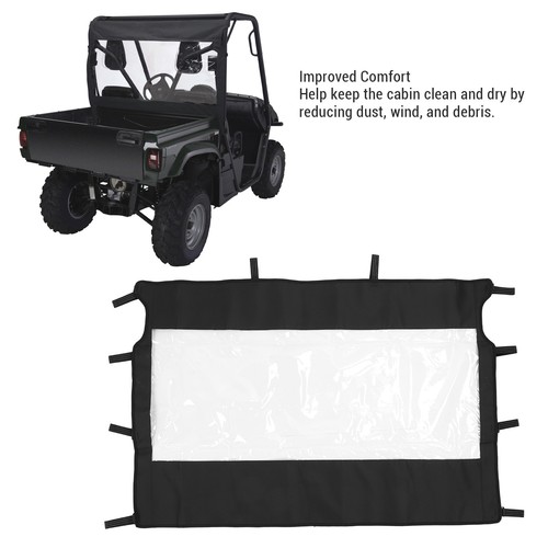 Soft Rear Windshield Excellent Visibility Reduce Dust PVC UTV Rear Windscreen AU - Picture 7 of 12