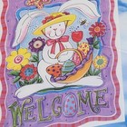 Welcome Easter Bunny Art Reflections Banner Michaels' Exclusive 25"x38" NIP