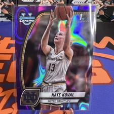 2024-25 Bowman University Chrome Kate Koval #42 1st Bowman Purple Lava