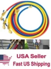 29986 Plus II 1/4" Hose with Compact Ball Valve End Refrigerant Charging Hose