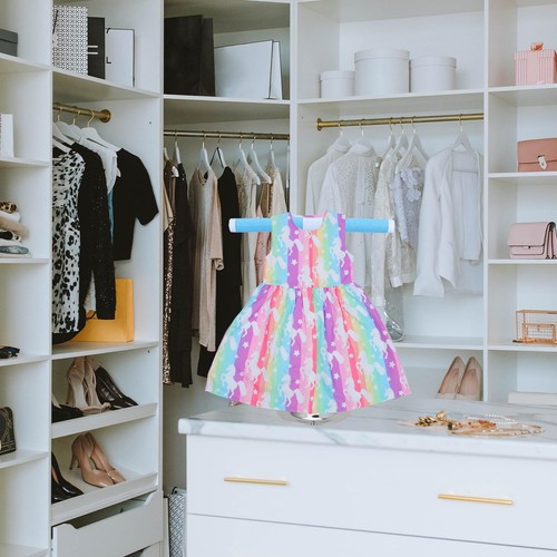 Paquete de 2 perchas de vestir para bebés de acero inoxidable para bebés para Nu... - Imagen 4 de 9