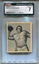1948 Bowman #26 Bob Waterfield Rookie CGC 7 NM Los Angeles Rams