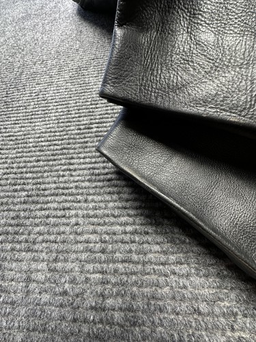 Pantalones de cuero negros para mujer 8 patas rectas 5 bolsillos motociclista gótico - Imagen 10 de 13