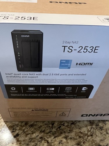QNAP Turbo NAS TS-253E-8G Sistema di archiviazione SAN/NAS - 8 TB unità WD incluse. NUOVO! - Foto 5 di 10
