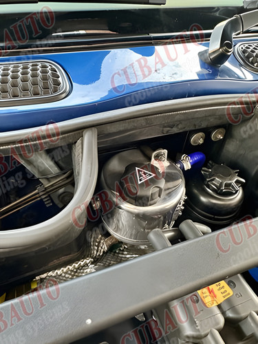 Aluminium Vase Réservoir d'expansion Pour 02-06 MINI COOPER S R53 05-08 R52 Nou - Imagen 2 de 8