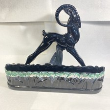 Vintage Mid Century Haeger Antelope Ram Ibex Art Pottery Planter 17x14”