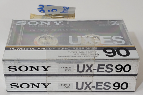Sony UX-ES Cassette Tape NEW SEALED 2 Pck Type II CrO2 High Bias 90 Blank Japan - Picture 4 of 8