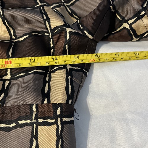 Nanette Lepore Damen braun hellbraun Kleid 2 Seide Made in USA gefüttert - Bild 13 von 19