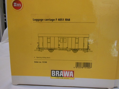 15100 Brawa Passenger Baggage Car RhB phoenix sound  G scale - Picture 14 of 14