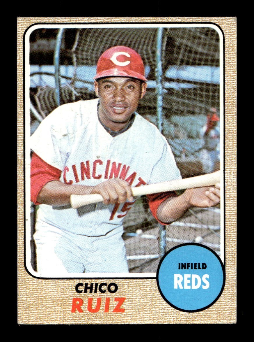 1968 Topps #213 Chico Ruiz Reds EX+ *5q
