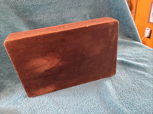 Beautiful Vintage Indian Mughal Floral Design Hand Carved Wood Box~Large 11 X 7 - Picture 22 of 24