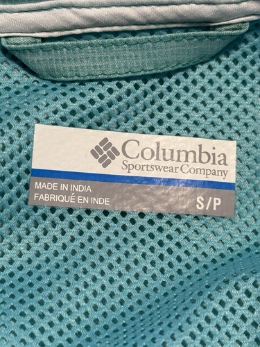 Columbia Pullover Windbreaker Jacke Kapuze Damen S leicht Druckknopfleiste - Bild 9 von 18