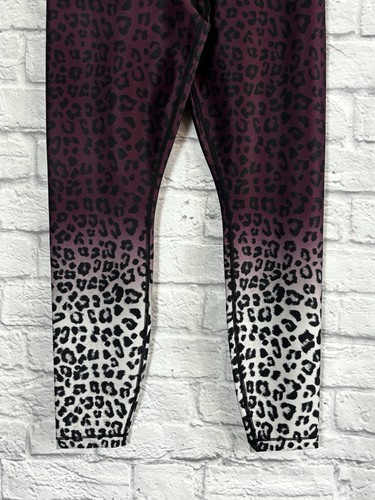 Good American Damen lila ombre Leopardenmuster Leggings Größe 2 - Bild 3 von 6