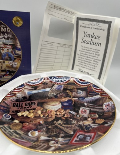 Placa Yankee Stadium New York Yankees MLB Béisbol Colección Hamilton De Colección - Imagen 7 de 10