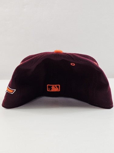 New York Yankees Virginia Tech Hokies New Era 59Fifty Fitted Hat 7 1/8 Maroon - Picture 8 of 20