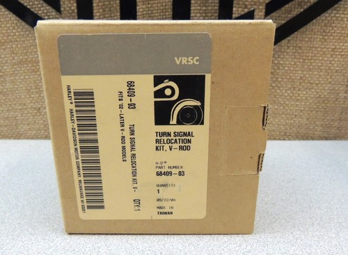 OEM HARLEY '02-05 VROD FRONT TURN SIGNAL RELOCATION KIT- MOVE FROM BARS TO FORKS - Picture 4 of 4