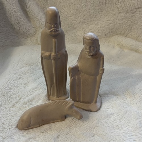 12 Pieces Christmas Nativity Set Hand Carved Soapstone Folk Art *Read* - Picture 16 of 19