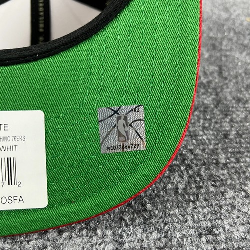 Philadelphia 76ers Mitchell & Ness HWC Nadelstreifen Snapback Flat Bill Cap Mütze Vintage - Bild 10 von 12
