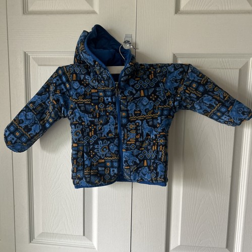 Columbia Double Trouble Bright Indigo Wendejacke Gr. 2T Bison Wolf - Bild 1 von 8