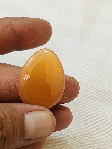 Yellow Pear Cut Carnelian Gemstone For Pendant Gift For Her / Him D172 - Picture 15 of 16