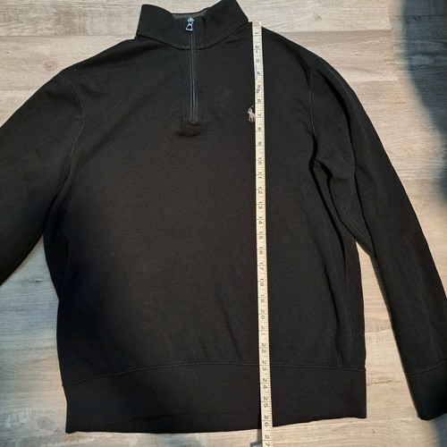 Polo Ralph Lauren 1/4 Zip Pullover Sweater leicht schwarz Herren Medium M - Bild 6 von 9