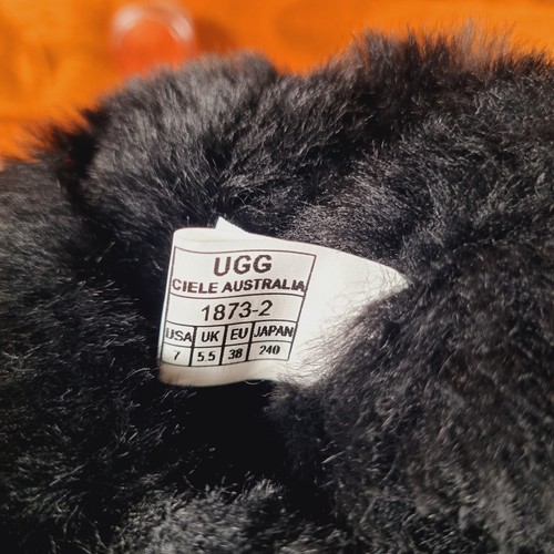 UGG Australia Ciele Bailey Crystal Button Mid Calf Boots Black UK 5.5 EUR 38 - Picture 9 of 15