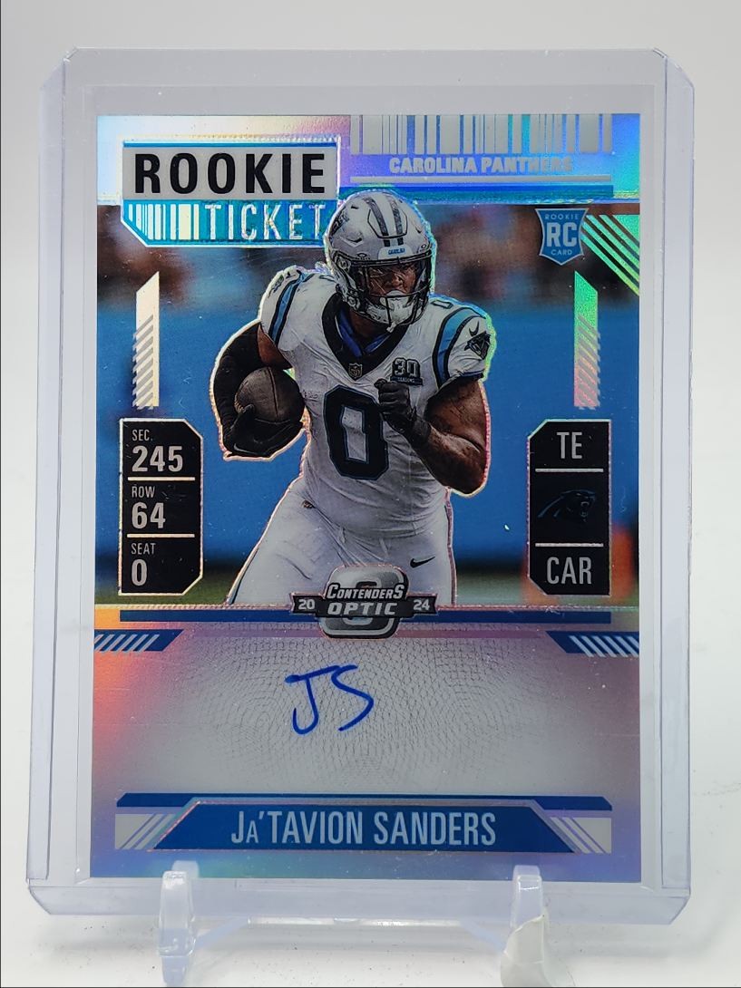 JA'TAVION SANDERS 2024 CONTENDERS OPTIC ROOKIE TICKET PRIZM RC AUTO Q3280