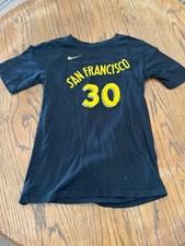 Youth Nike Tee Size Large Stephen Curry Shirt NBA Golden State Warriors SF 30