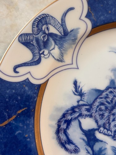 2 Lynn Chase Leopard Lazuli Porzellan Salatteller - RL - Bild 6 von 10