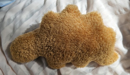 Chicken Nugget Set Of 3 Dino Nugget Pillows Mini Plush, Dinosaur Brown 9-11" - Picture 3 of 4