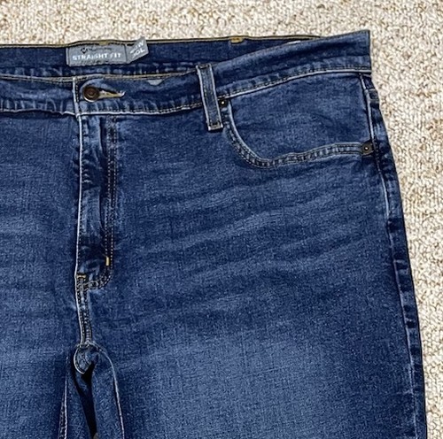 Members Mark Jeans Men's 40x30 Straight Fit Stretch Blue - Picture 17 of 19