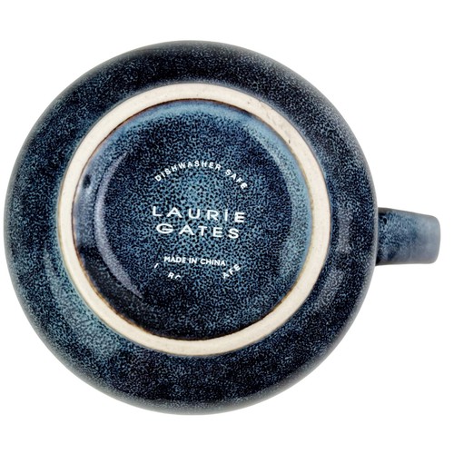 Laurie Gates Mugs Cups Set of 4 Matisse Catalina Stoneware Blue Confetti 12 oz - Picture 20 of 20