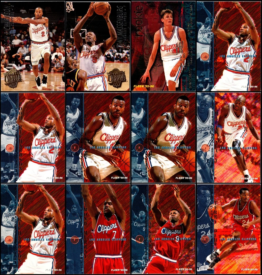Lote de tarjetas Fleer Los Angeles Clippers 1995 (36) - Casi desaparecido - Consigue la tuya antes... Foto 2 de 4