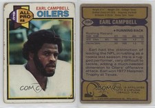 1979 Topps Earl Campbell #390 Rookie RC HOF
