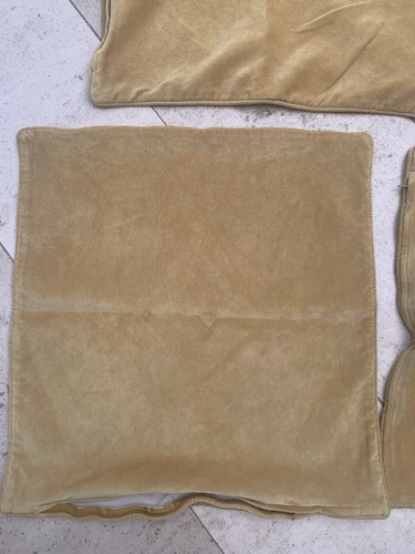 4 Retro Style Gold Velour Polyester Mix Cushion Covers Washable 58x58cm (B45 - Picture 6 of 19