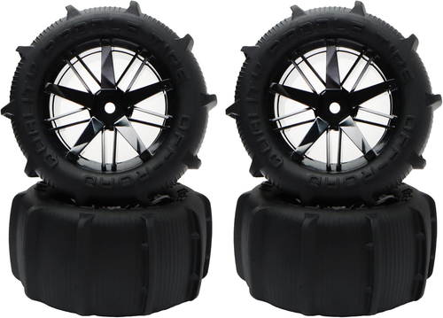 4 Pieces RC 1:16 Paddles Buggy Tires Hex 12Mm Wheels for Snow Sand H16BM 16889 1 - Picture 8 of 12