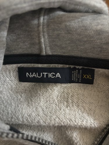 Nautica Men's Full Zip Up Sweatshirt Hoodie * THICK * Size XXL * Front Pockets - Picture 11 of 11